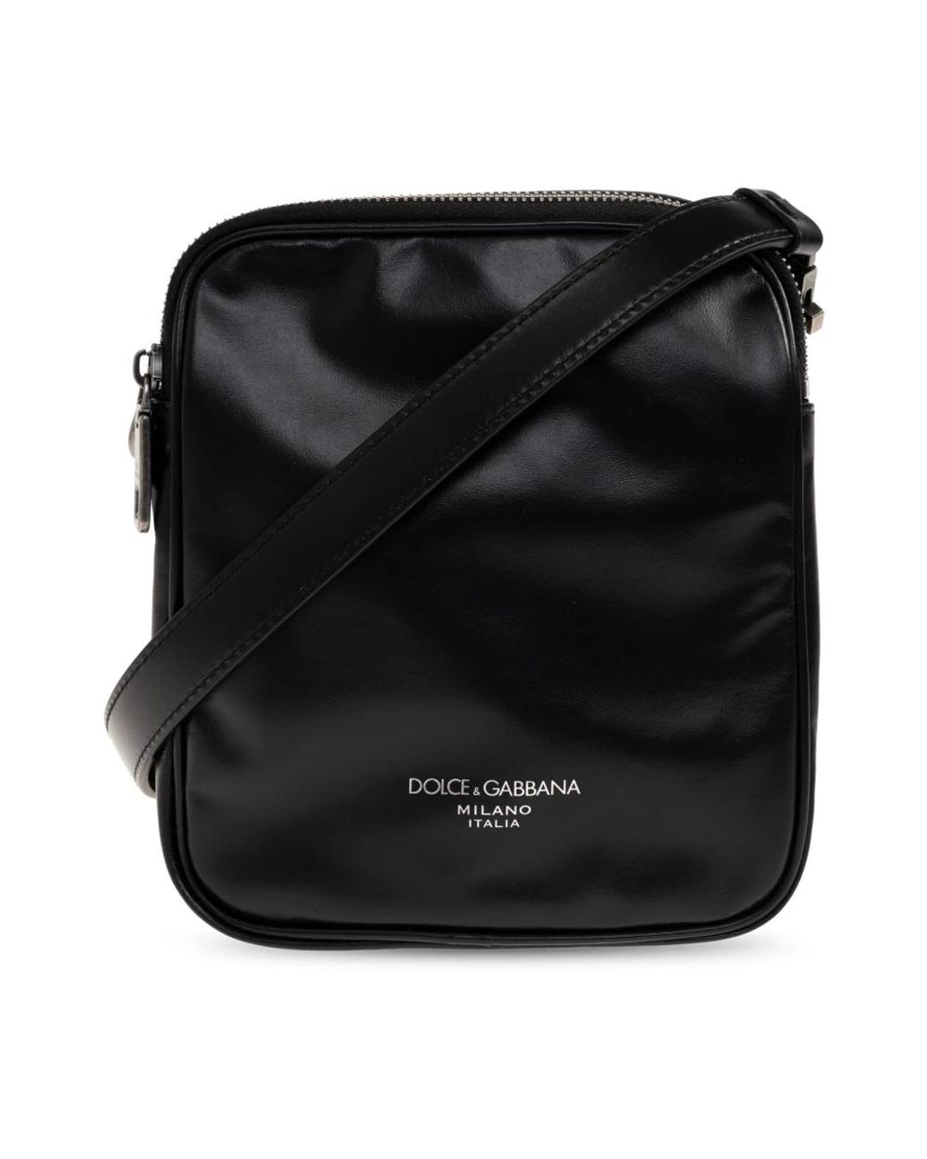Dolce & Gabbana Black Messenger Bags for men