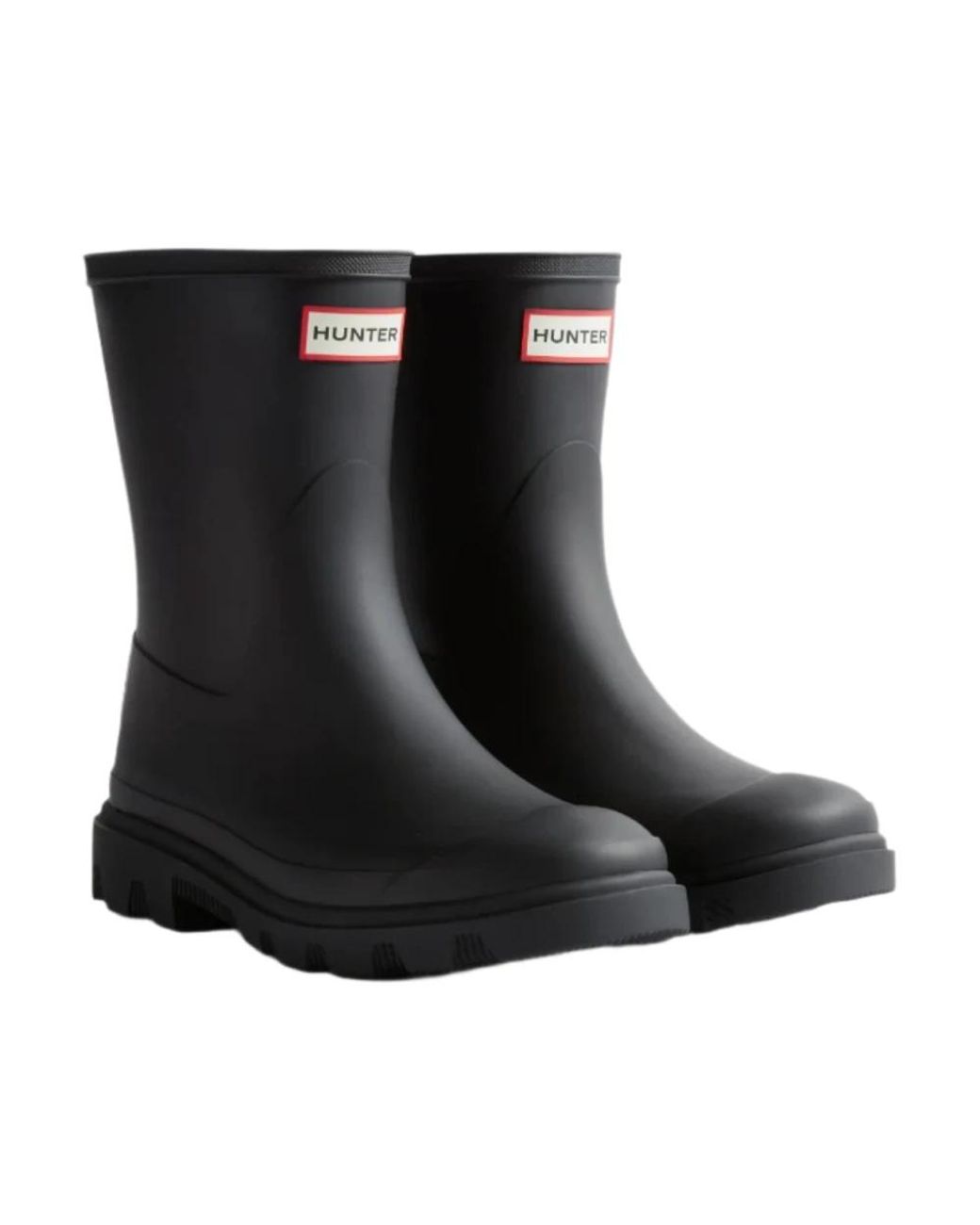 Hunter Black Downpour Short Boot