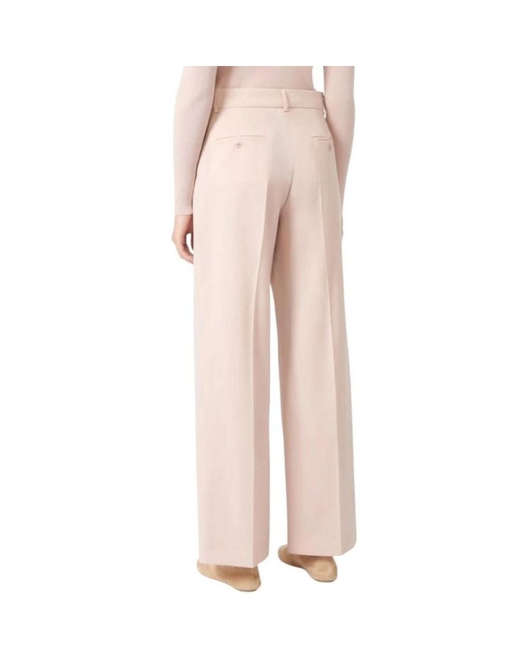 Weekend by Maxmara Pink Wide Trousers