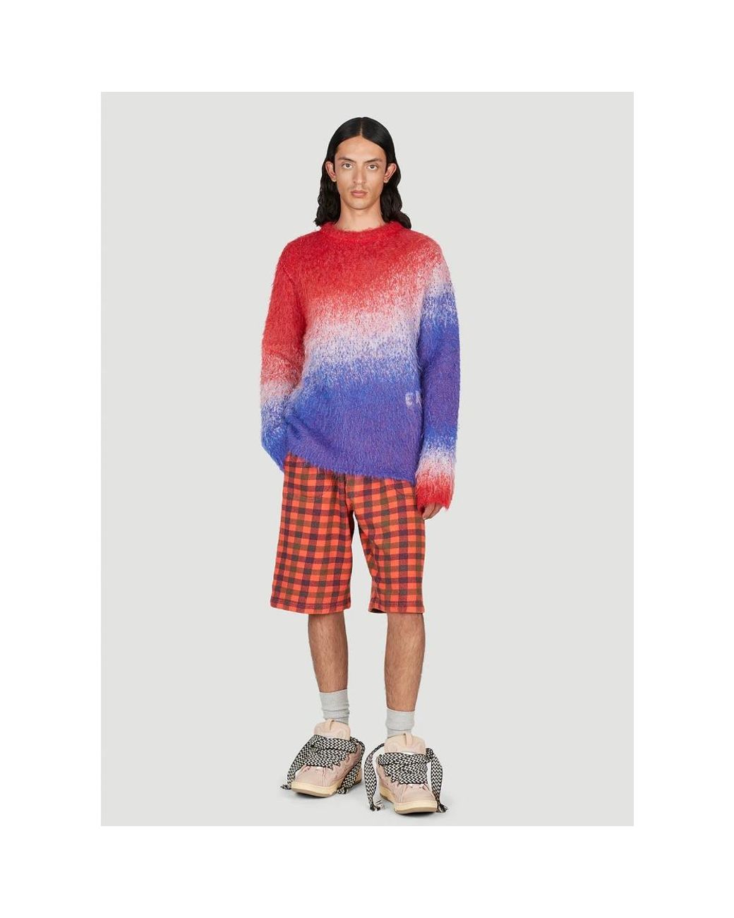 ERL Red Casual Shorts for men