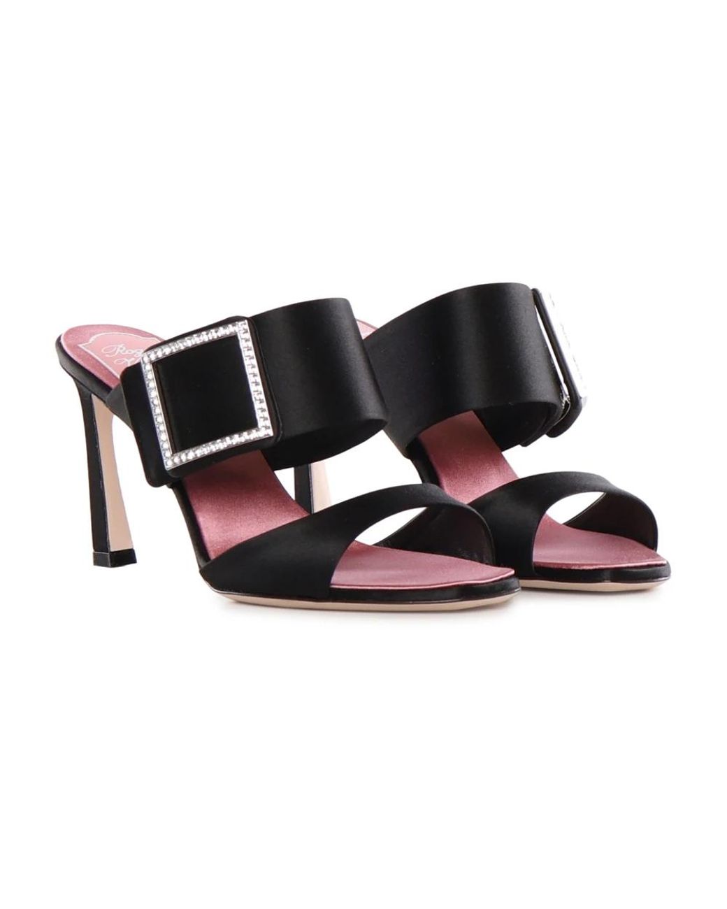Roger Vivier Black Heeled Mules