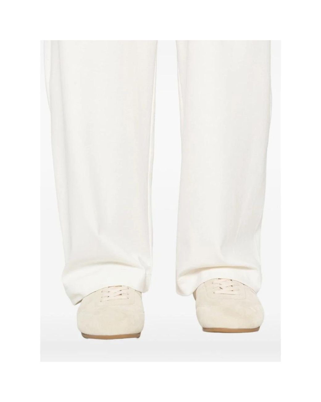 Emporio Armani White Wide Trousers for men