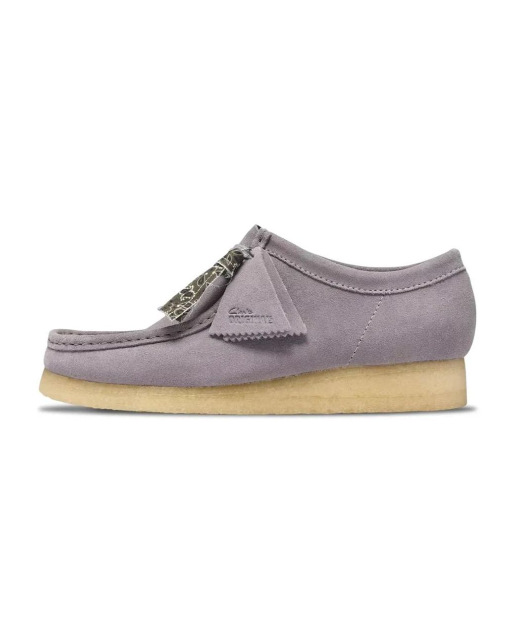 Clarks Gray Laced Shoes for men
