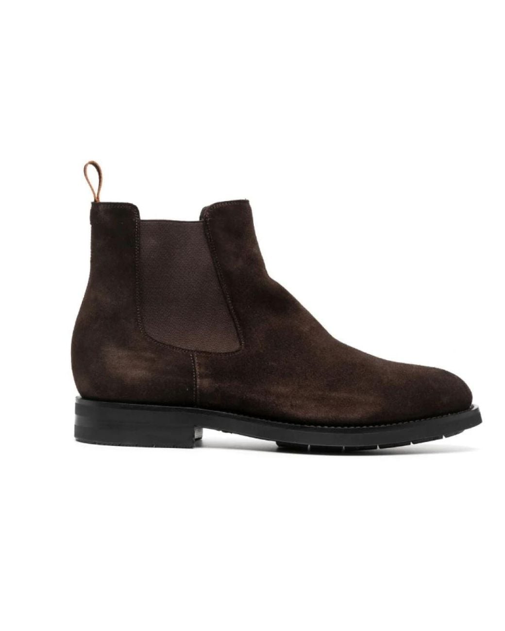 Santoni Brown Chelsea Boots for men