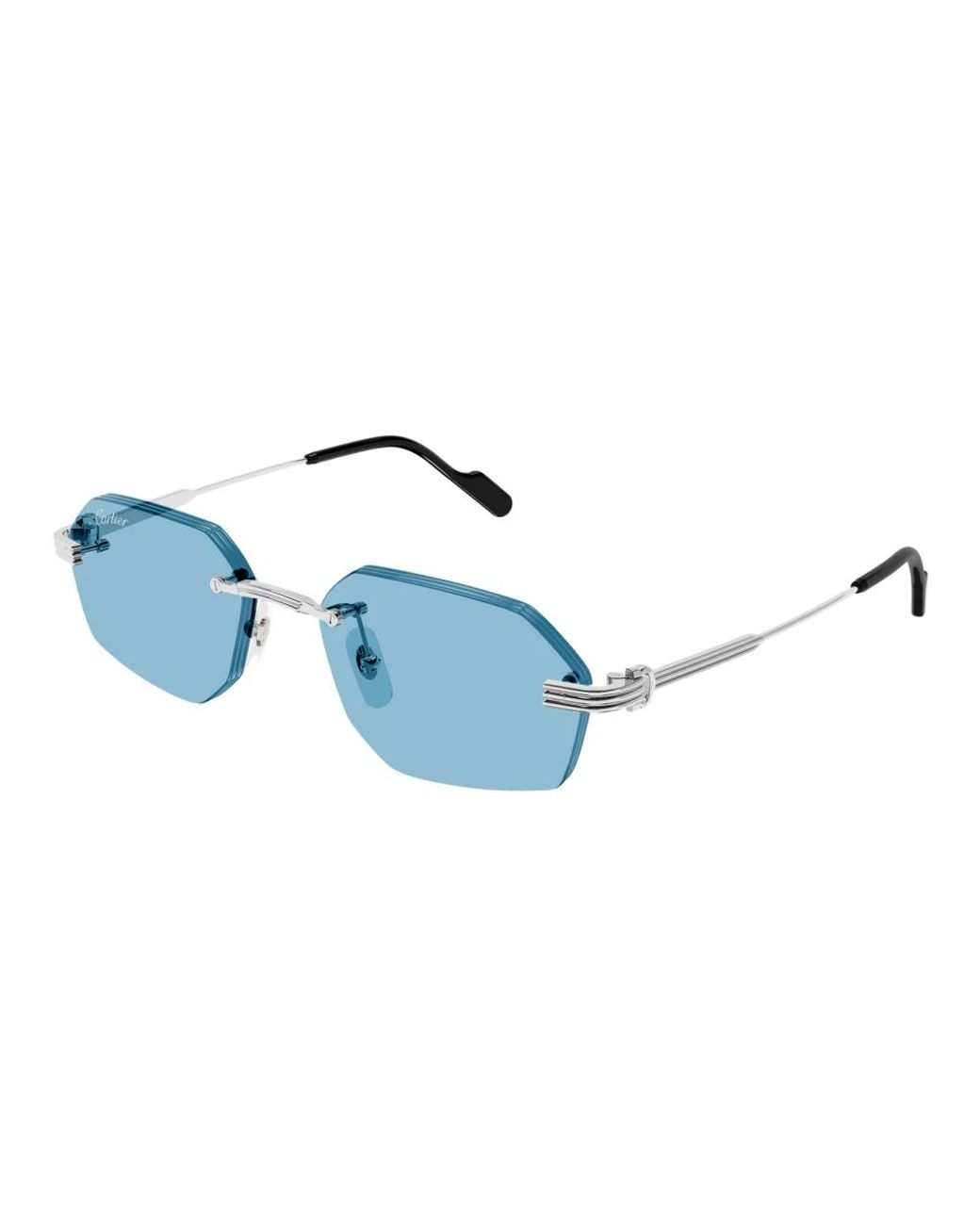 Cartier Blue Sunglasses for men