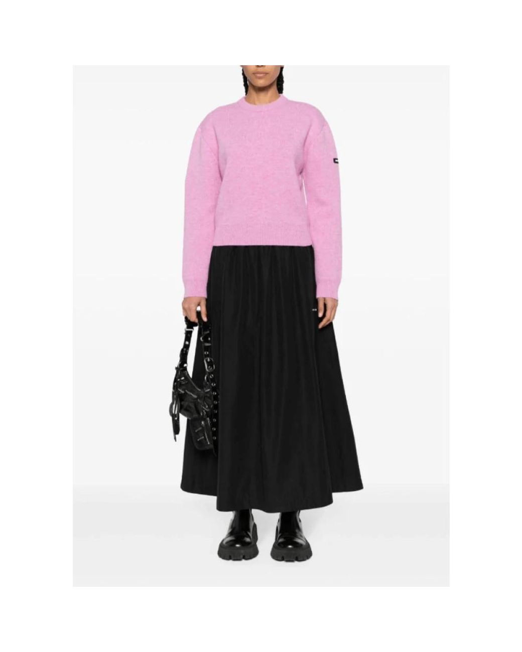 Balenciaga Pink Round-Neck Knitwear