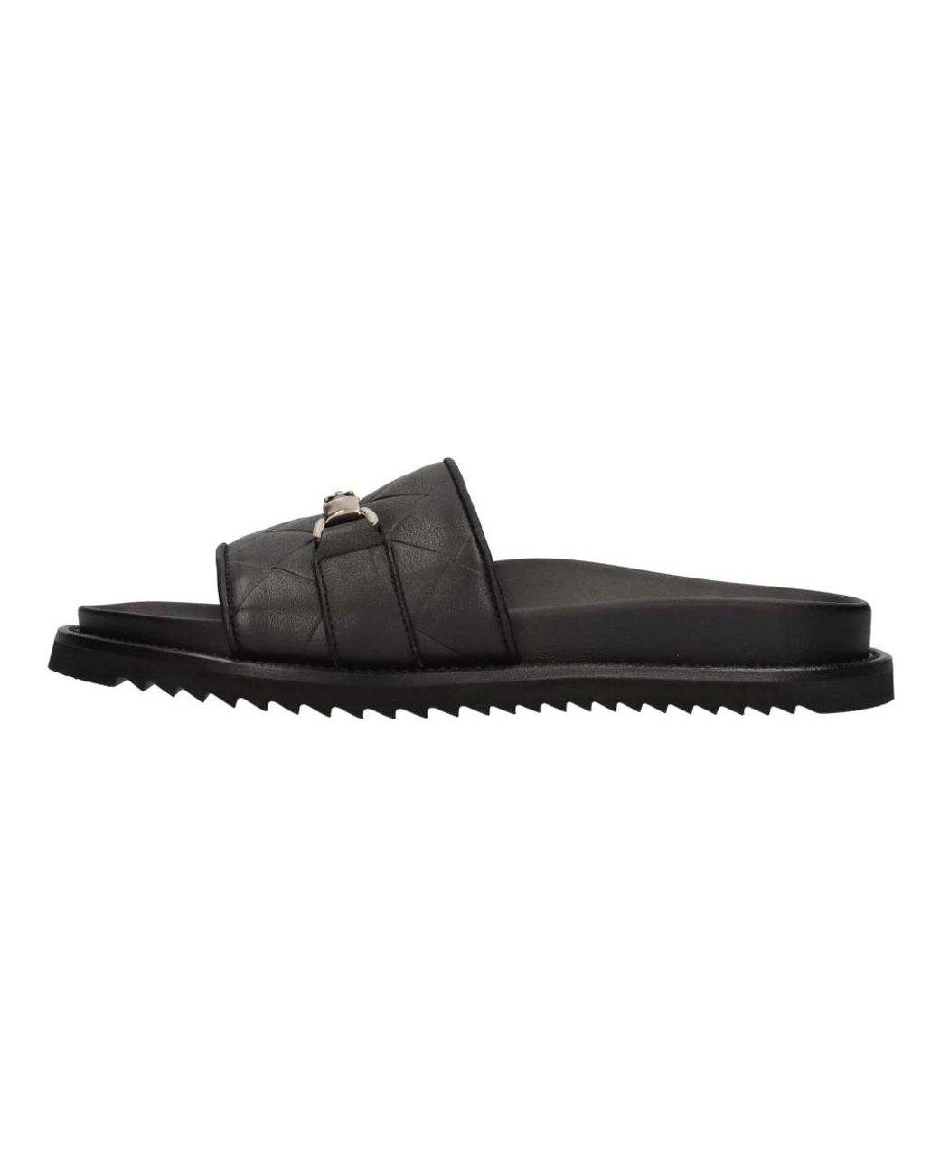 Doucal's Black Flache Schuhe Aus Leder