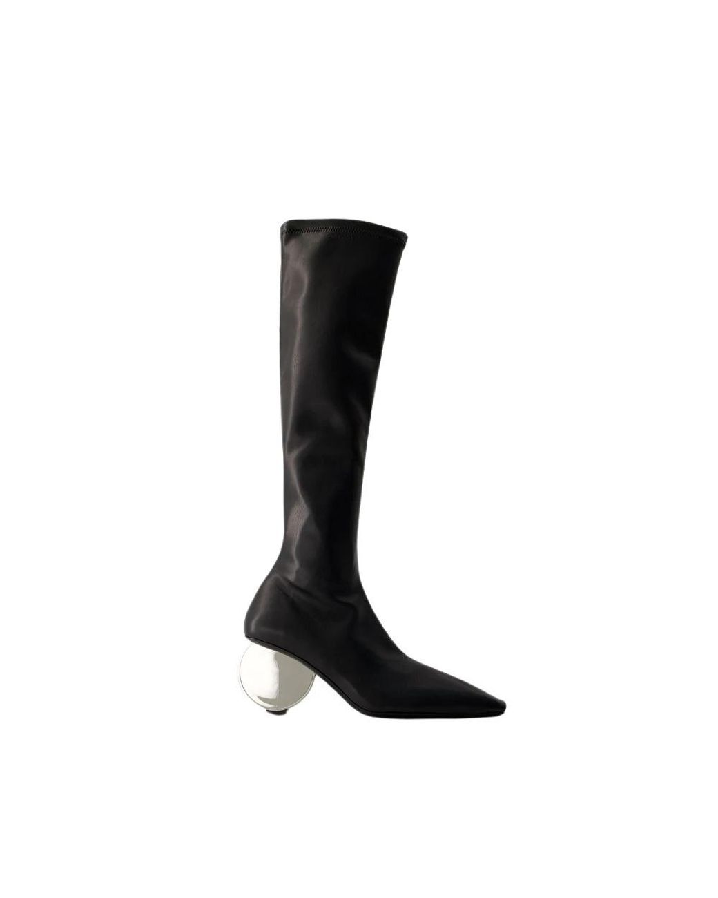 Courreges Black Circle Boots