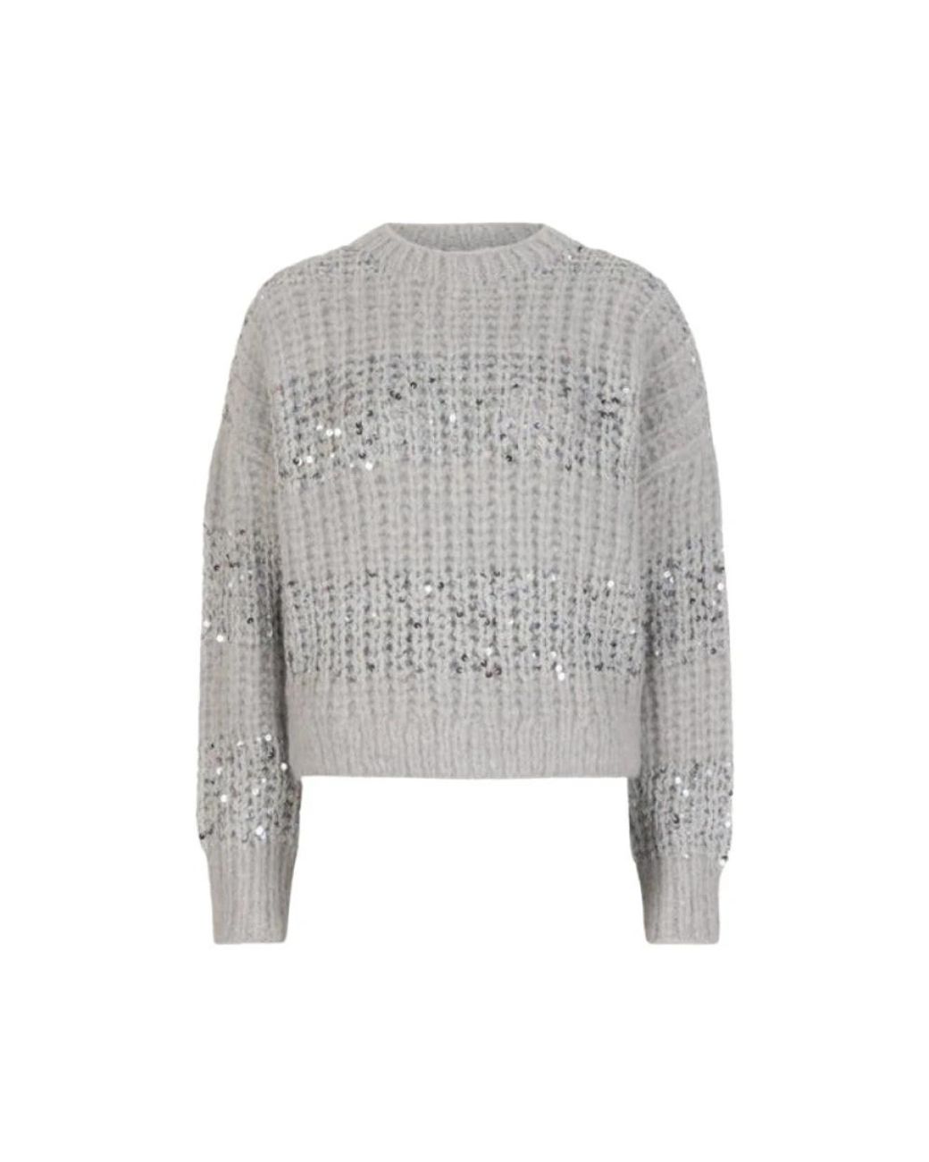 Dante 6 Gray Round-Neck Knitwear