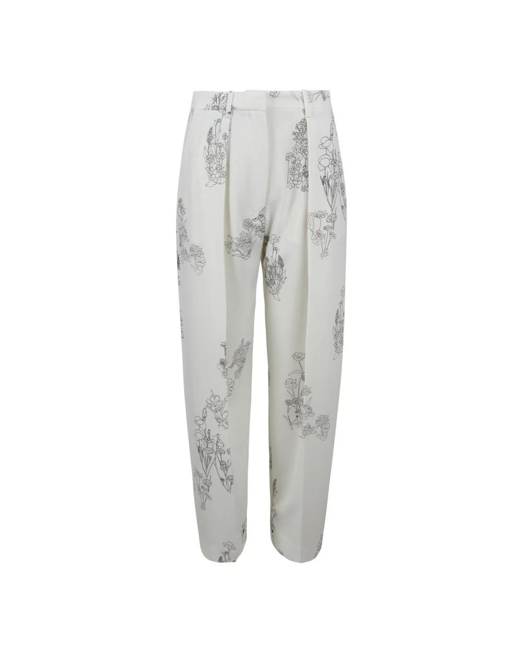 Victoria Beckham Gray Tapered Trousers