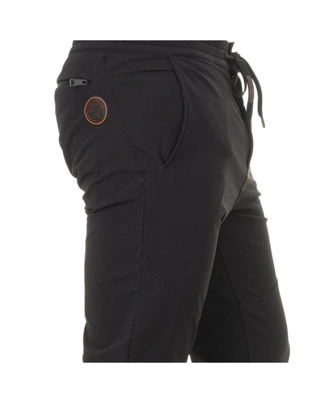 Napapijri Black Slim-Fit Trousers for men