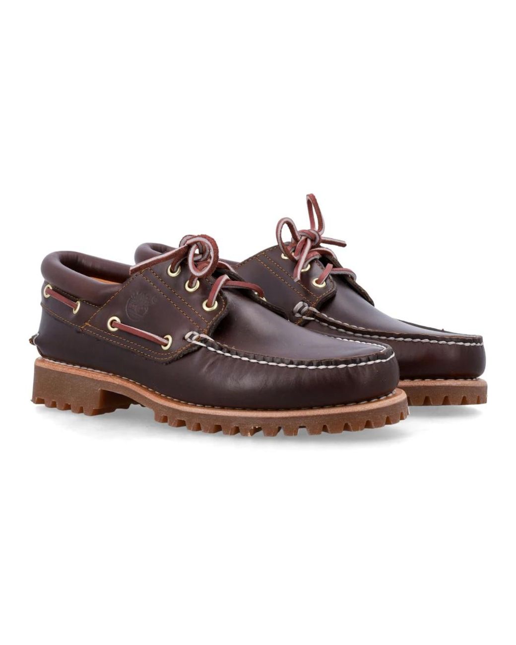 Timberland Authentic 3-Eye Lug Bootsschuh in Brown für Herren