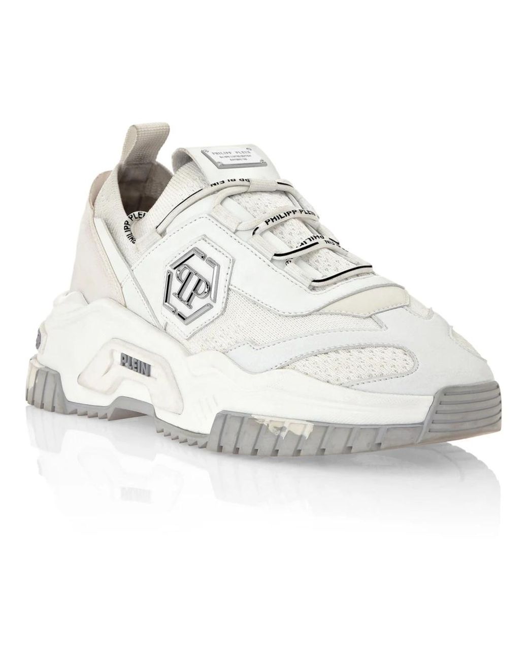 Philipp Plein White Predator Sneakers
