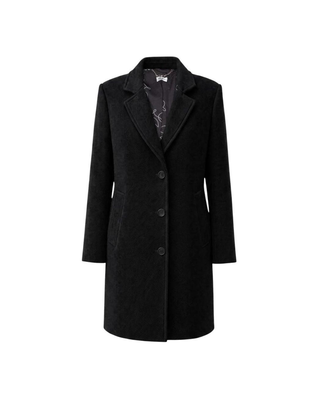 Liu Jo Black Single-Breasted Coats