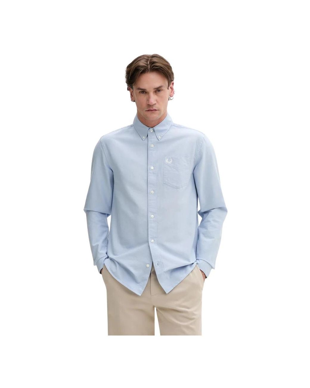 Fred Perry Casual Hemden in het Blue voor heren