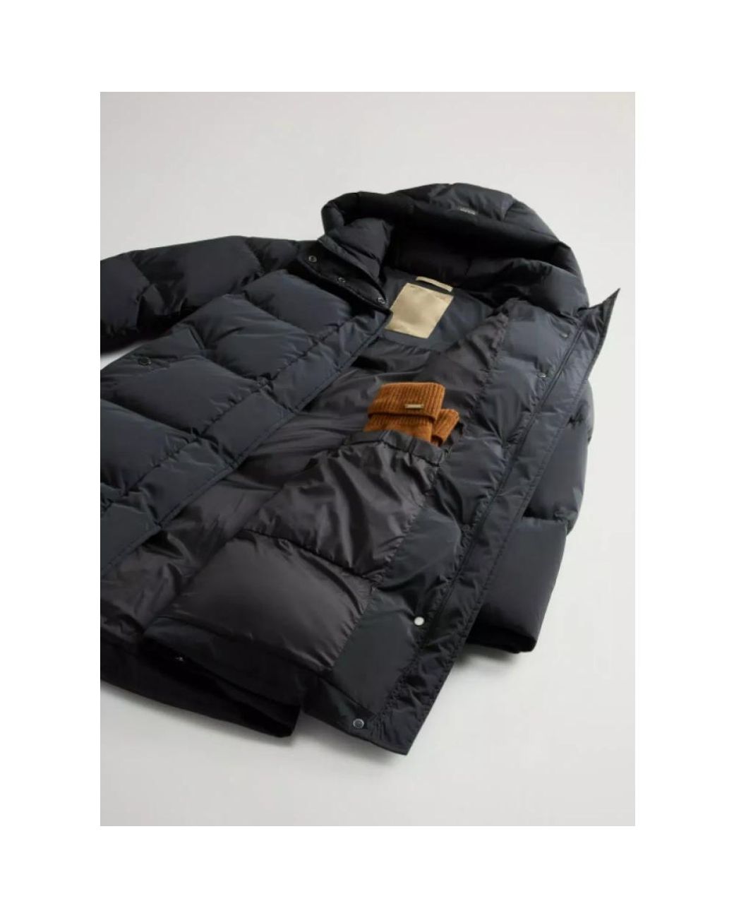 Down Coats Woolrich en coloris Black