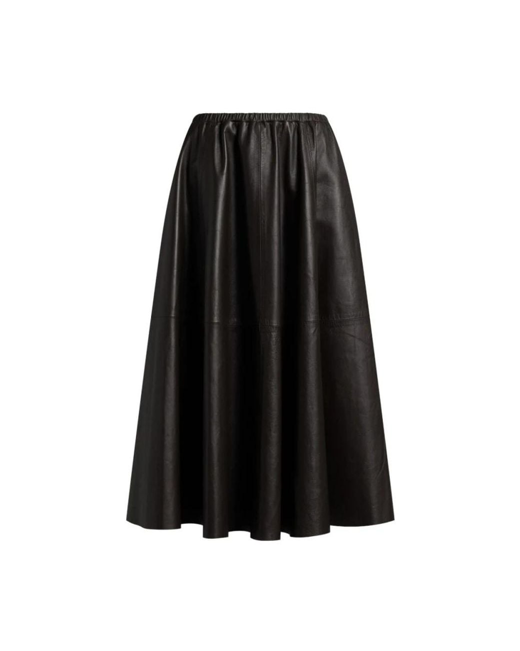 Alberta Ferretti Black Leather Skirts
