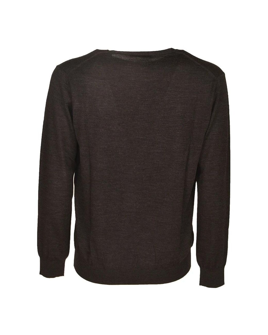 Kangra Black Round-Neck Knitwear for men