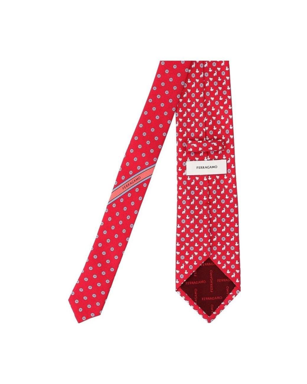 Ties di Ferragamo in Red da Uomo