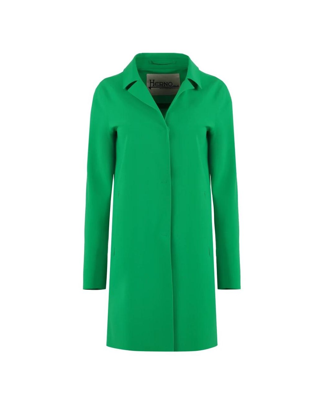 Single-Breasted Coats Herno en coloris Green