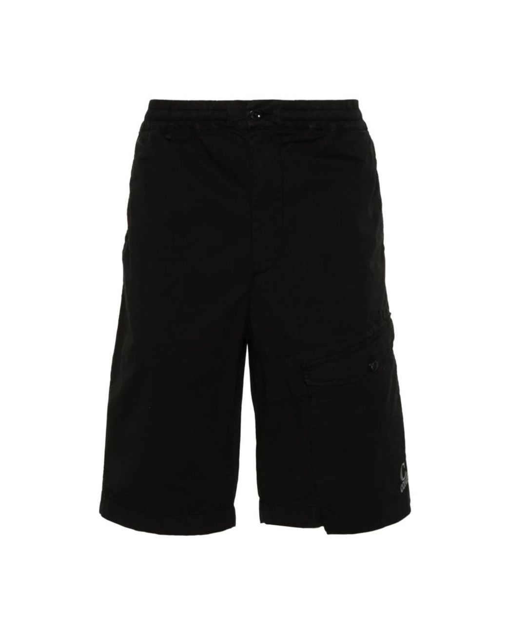 C P Company Black Casual Shorts for men