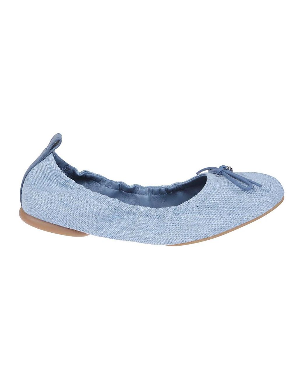 Hogan Blue Ballerina Shoes