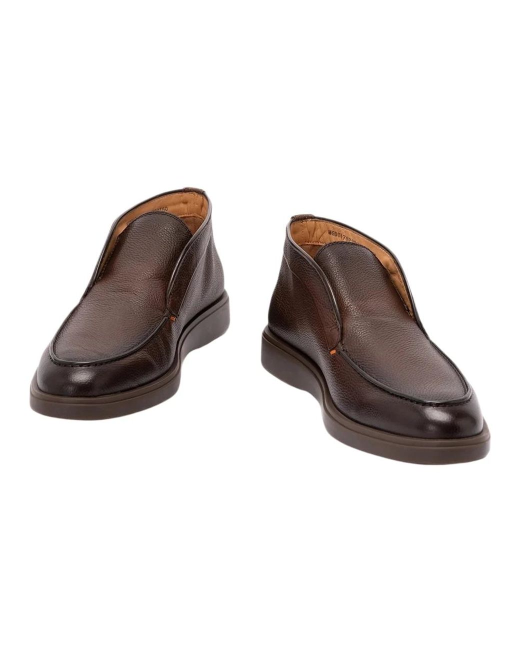 Santoni Brown Ankle Boots for men