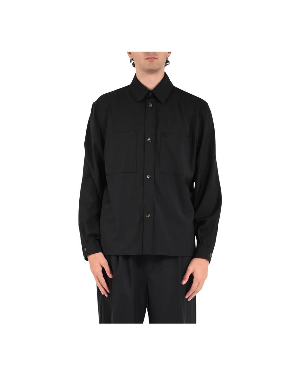 Laneus Black Casual Shirts for men