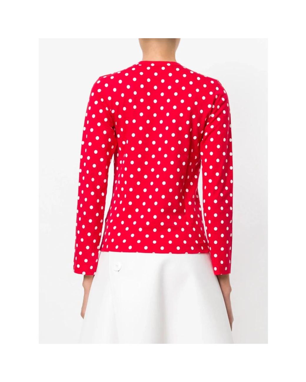 COMME DES GARÇONS PLAY Red Long Sleeve T-Shirts