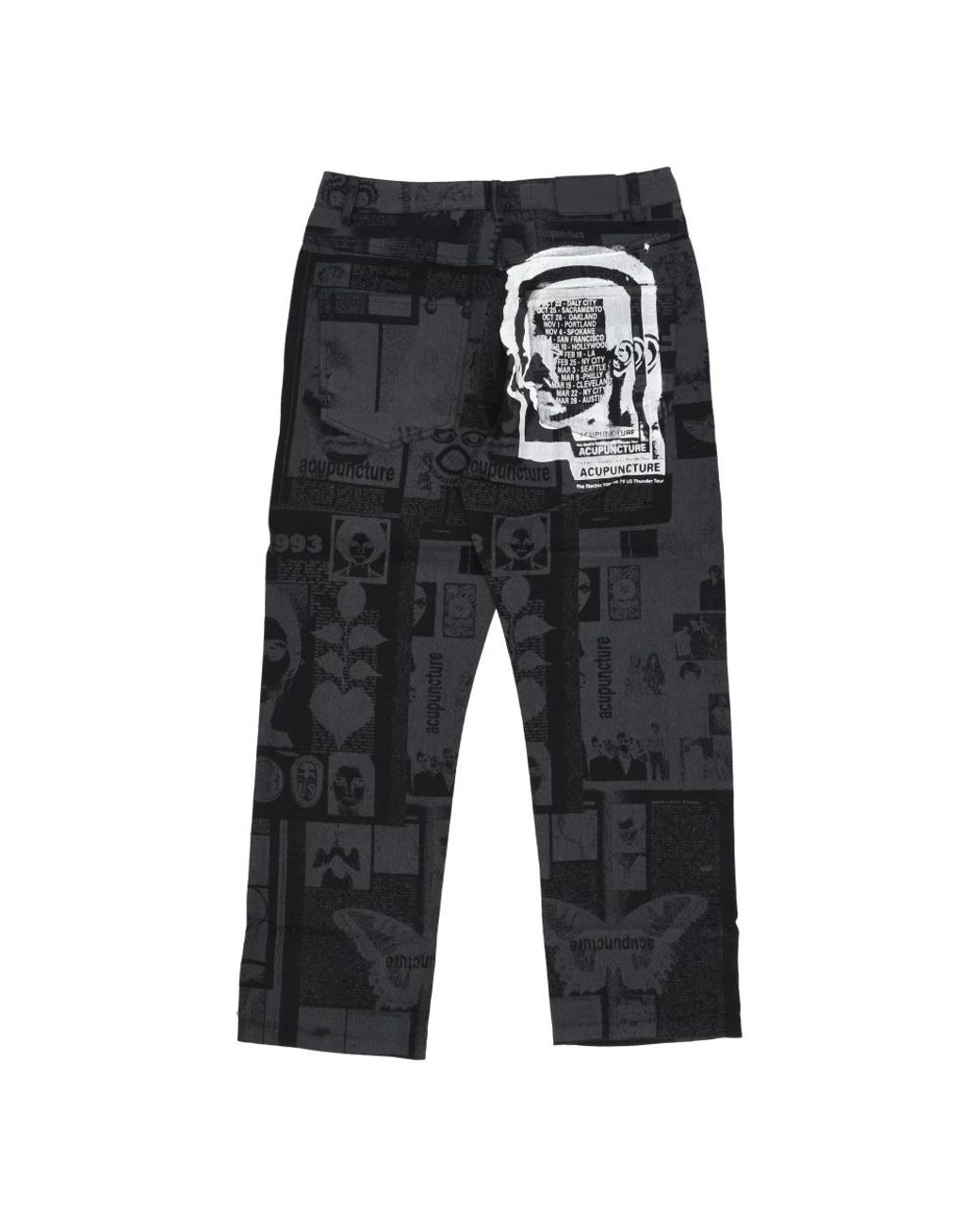 Acupuncture Gray Straight Fit Jeans for men