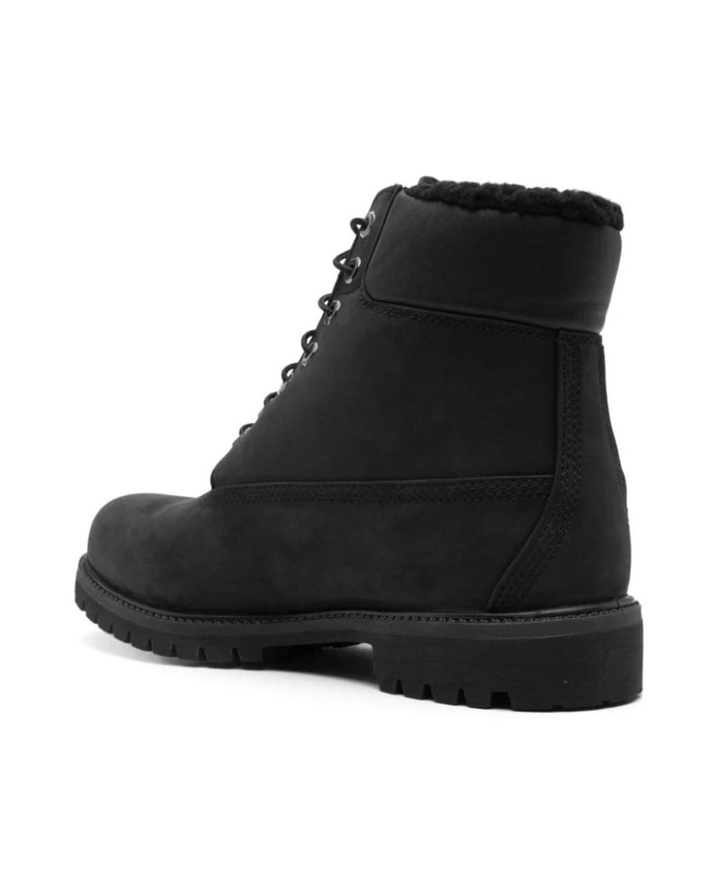 Timberland Black Lace-Up Boots for men