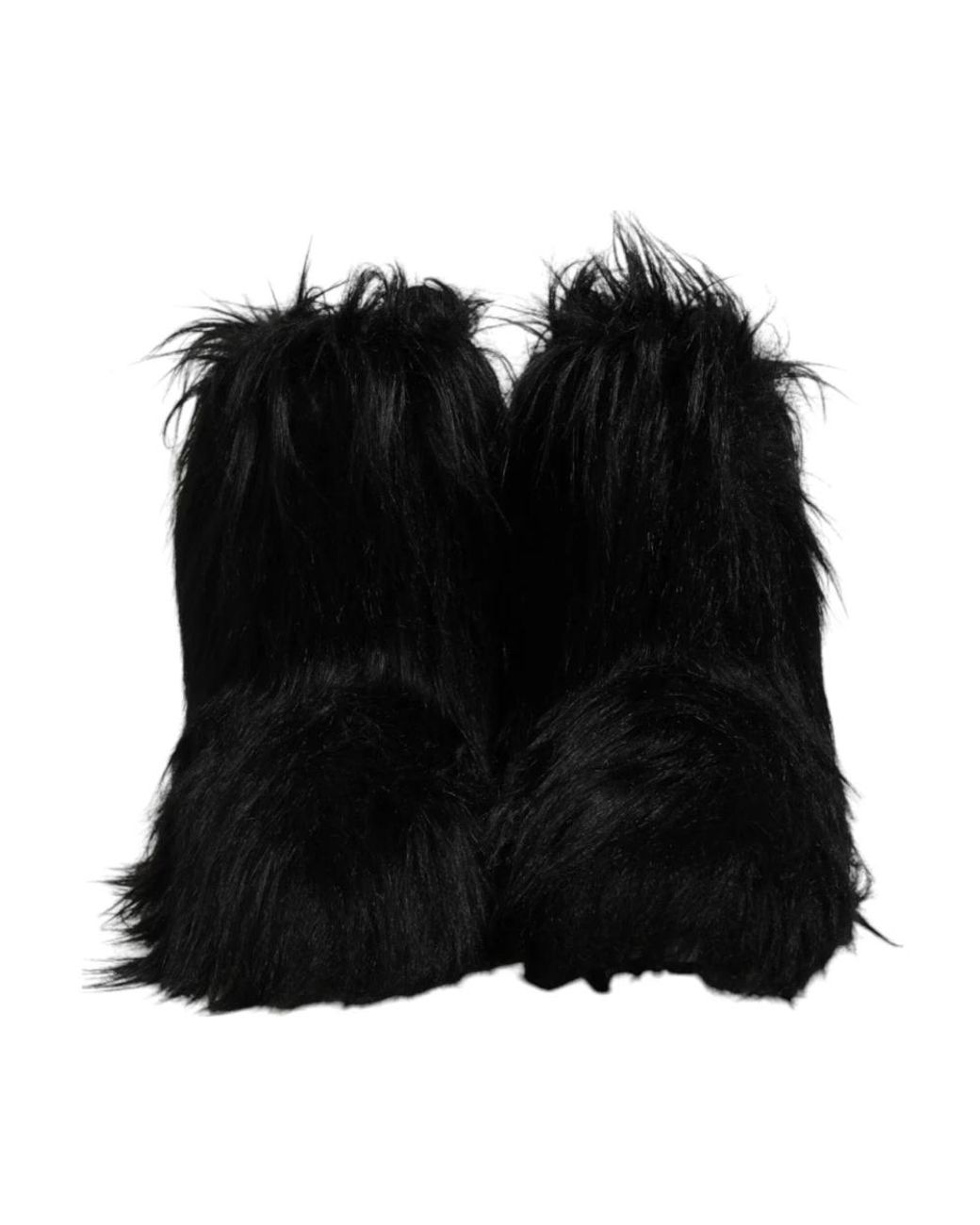 Dolce & Gabbana Black Winter Boots for men