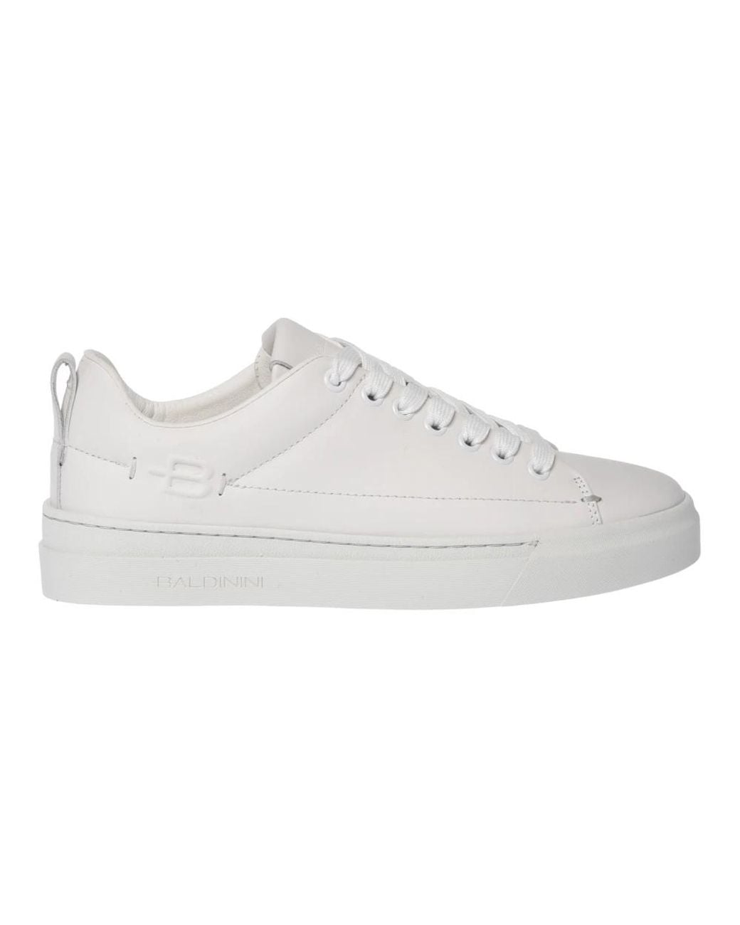 Baldinini White Leather Sneaker