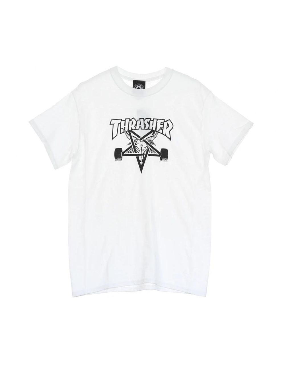 Thrasher Tops ,Wit ,Katoen Skate Goat Tee Wit/Zwart in het White voor heren