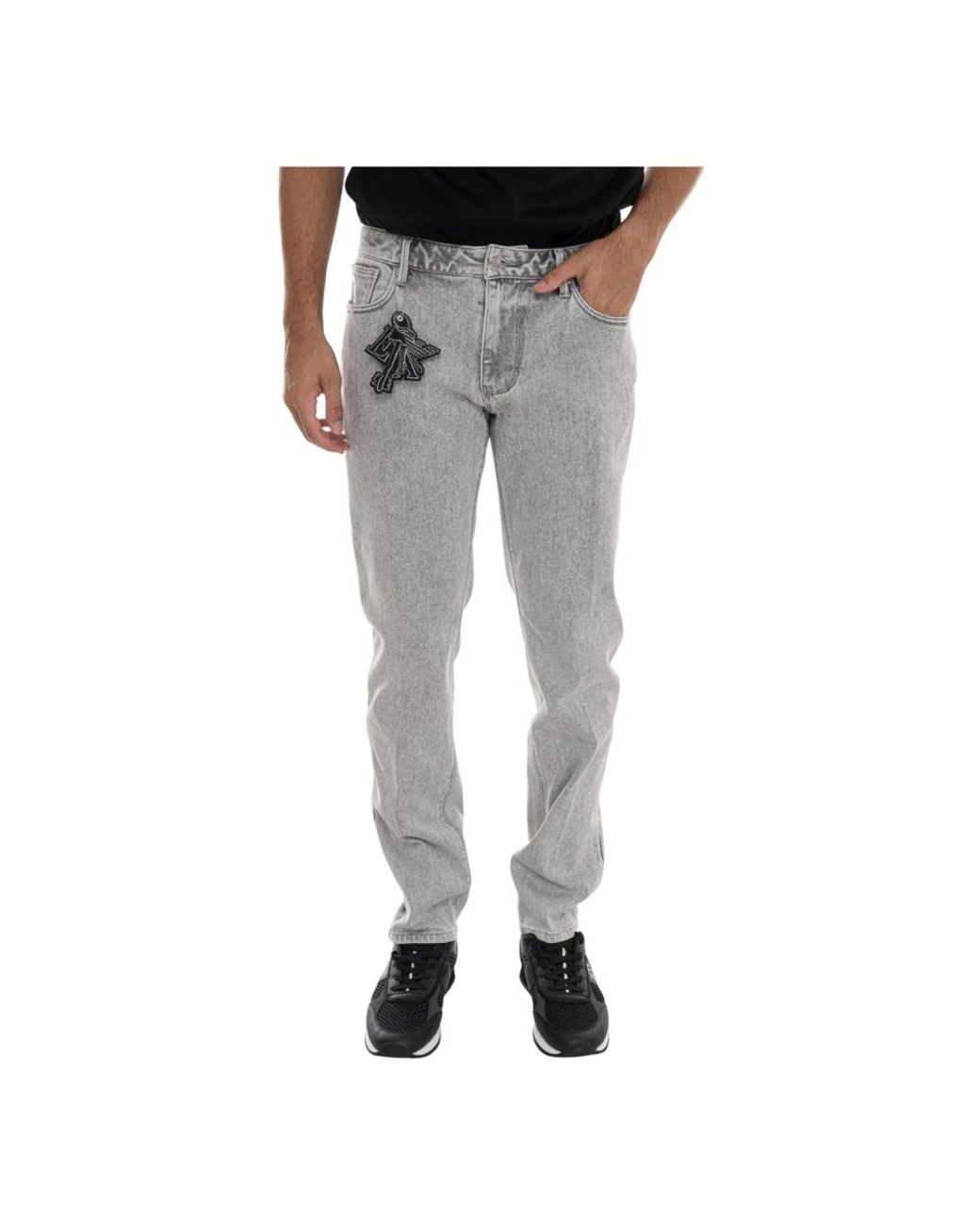 Emporio Armani Gray Slim Fit Jeans for men