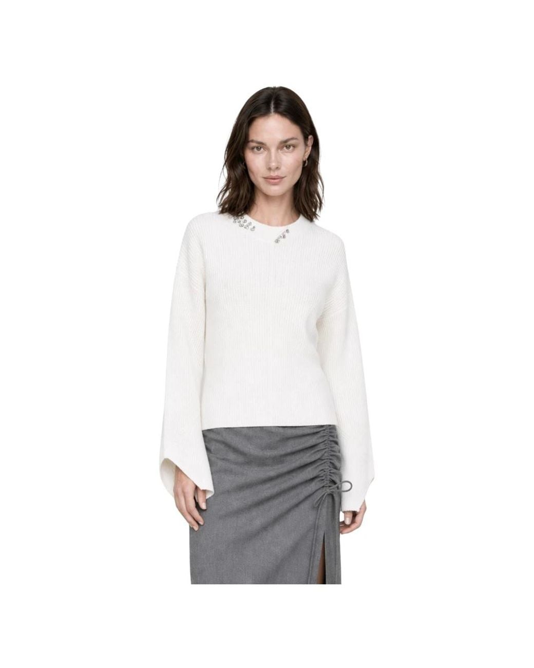Kocca White Round-Neck Knitwear