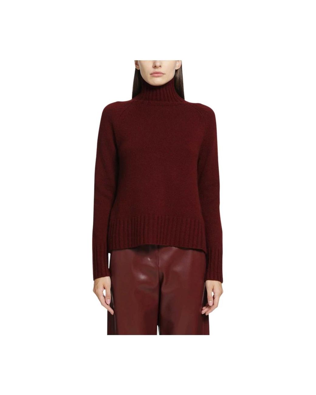 Max Mara Red Turtlenecks