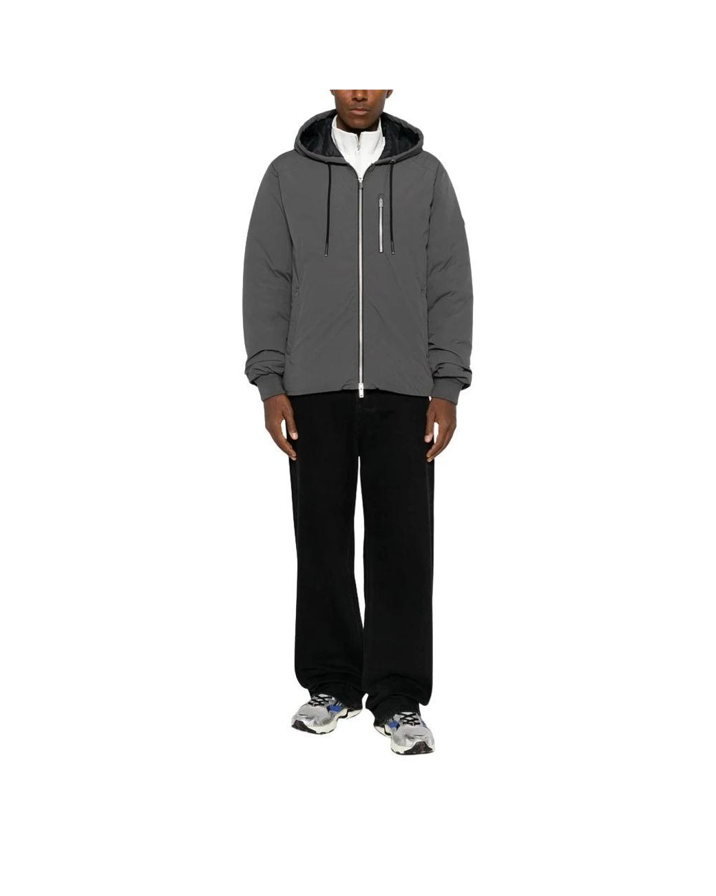 Moose Knuckles Northdale Hoodie in het Gray voor heren