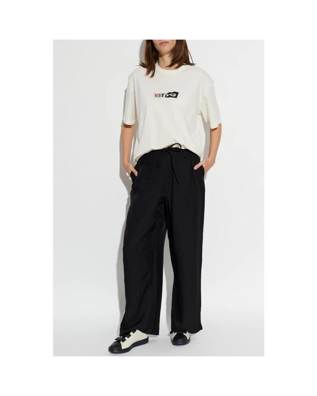Y-3 Black Straight Trousers