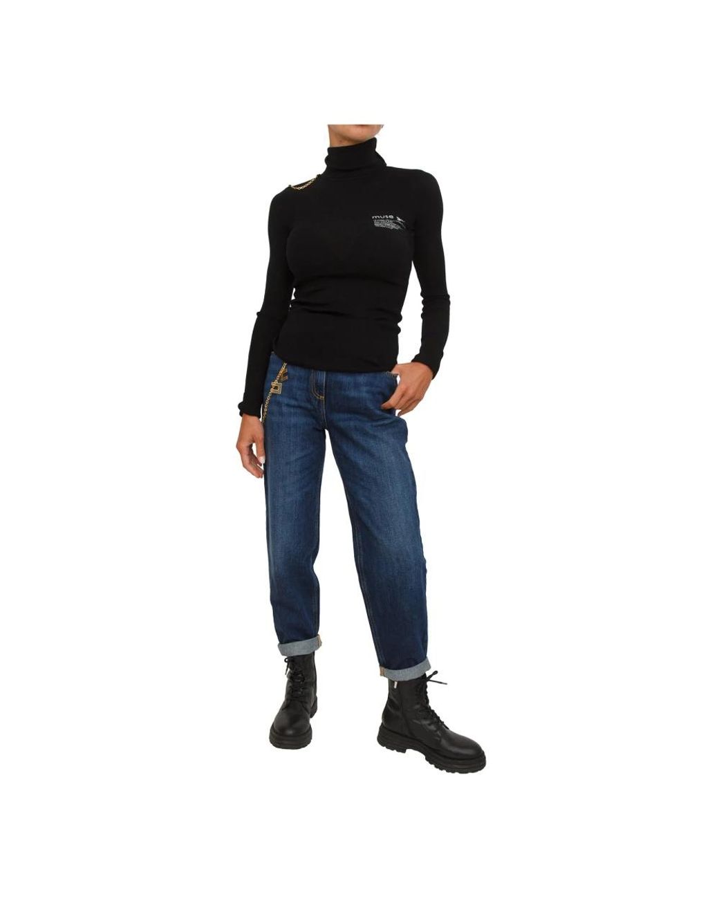 Elisabetta Franchi Black Turtlenecks