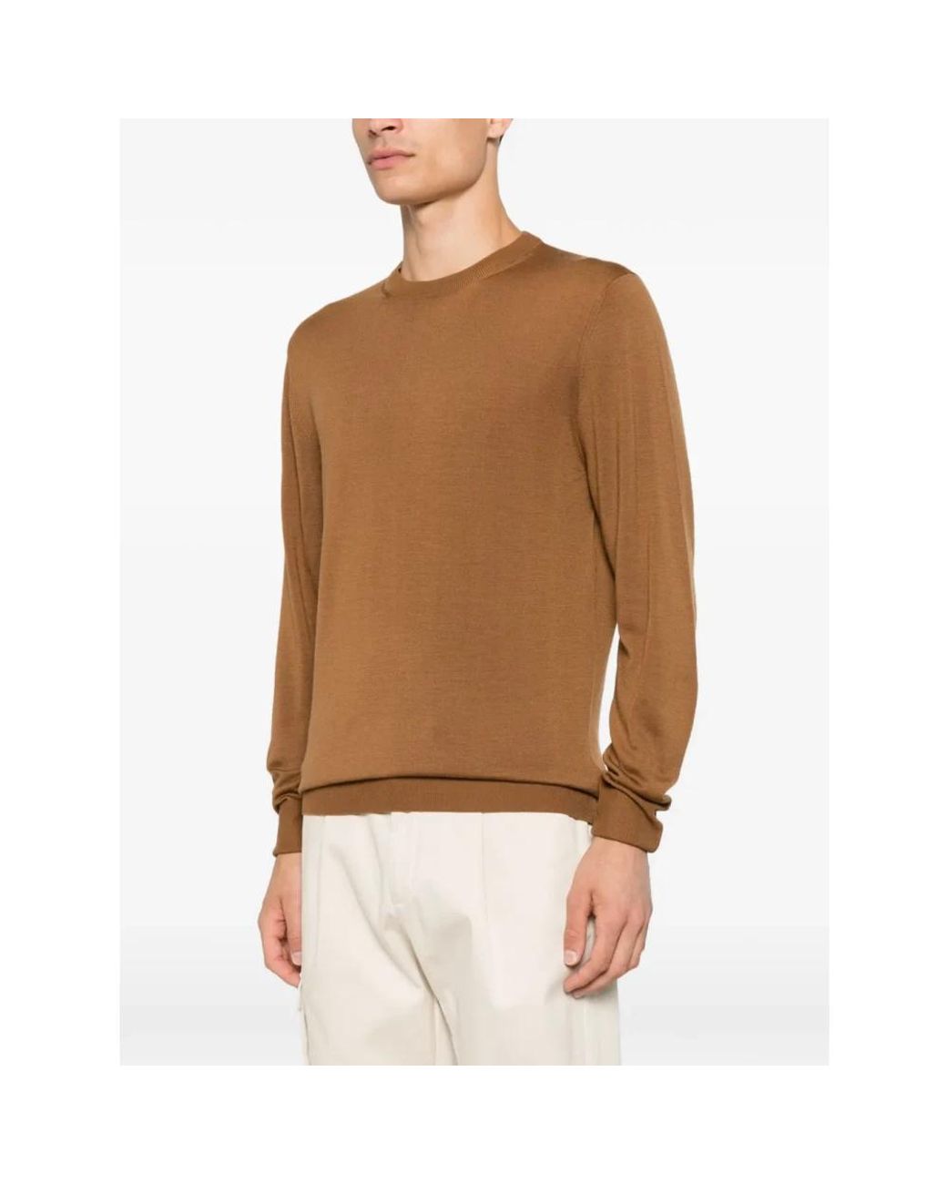 Canali Natural Round-Neck Knitwear for men