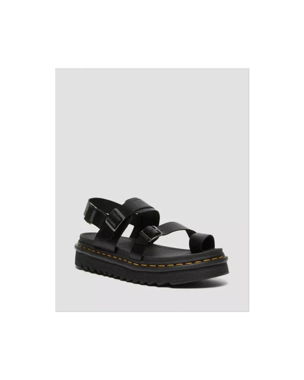 Dr. Martens Black Flat Sandals for men