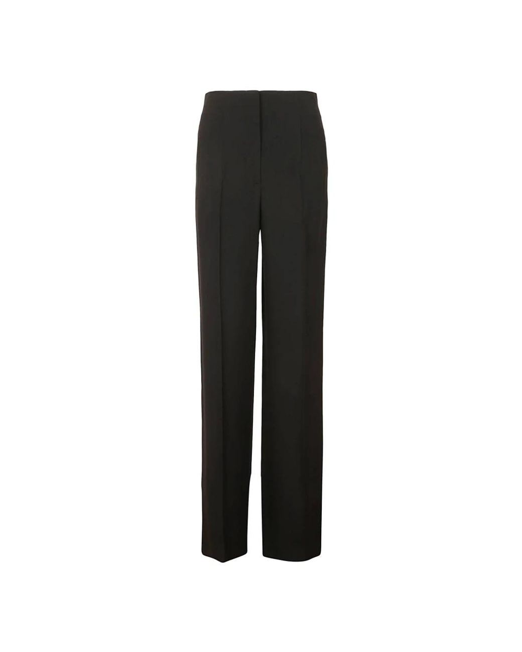 Alberta Ferretti Black Straight Trousers