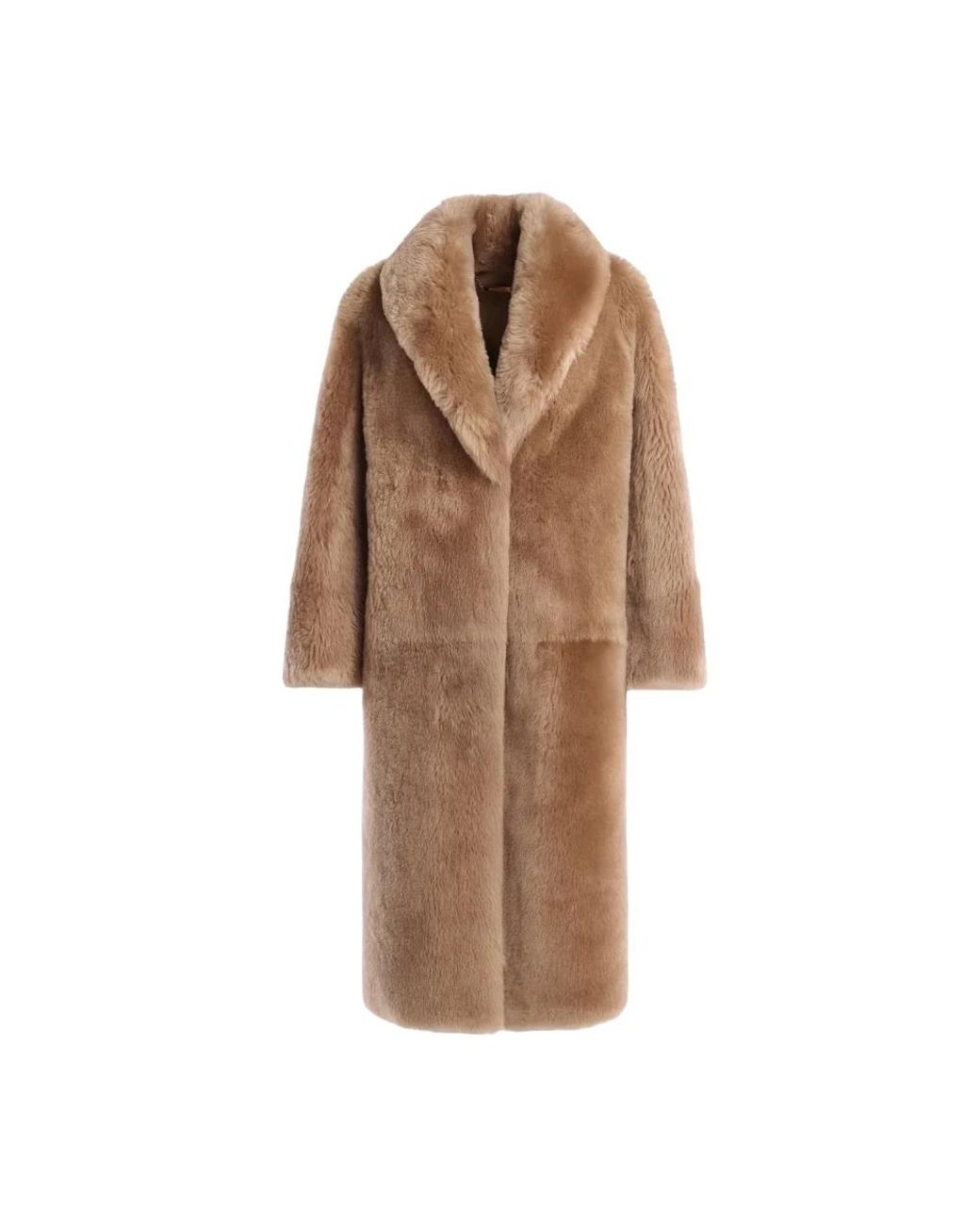 Nour Hammour Brown Faux Fur & Shearling Jackets