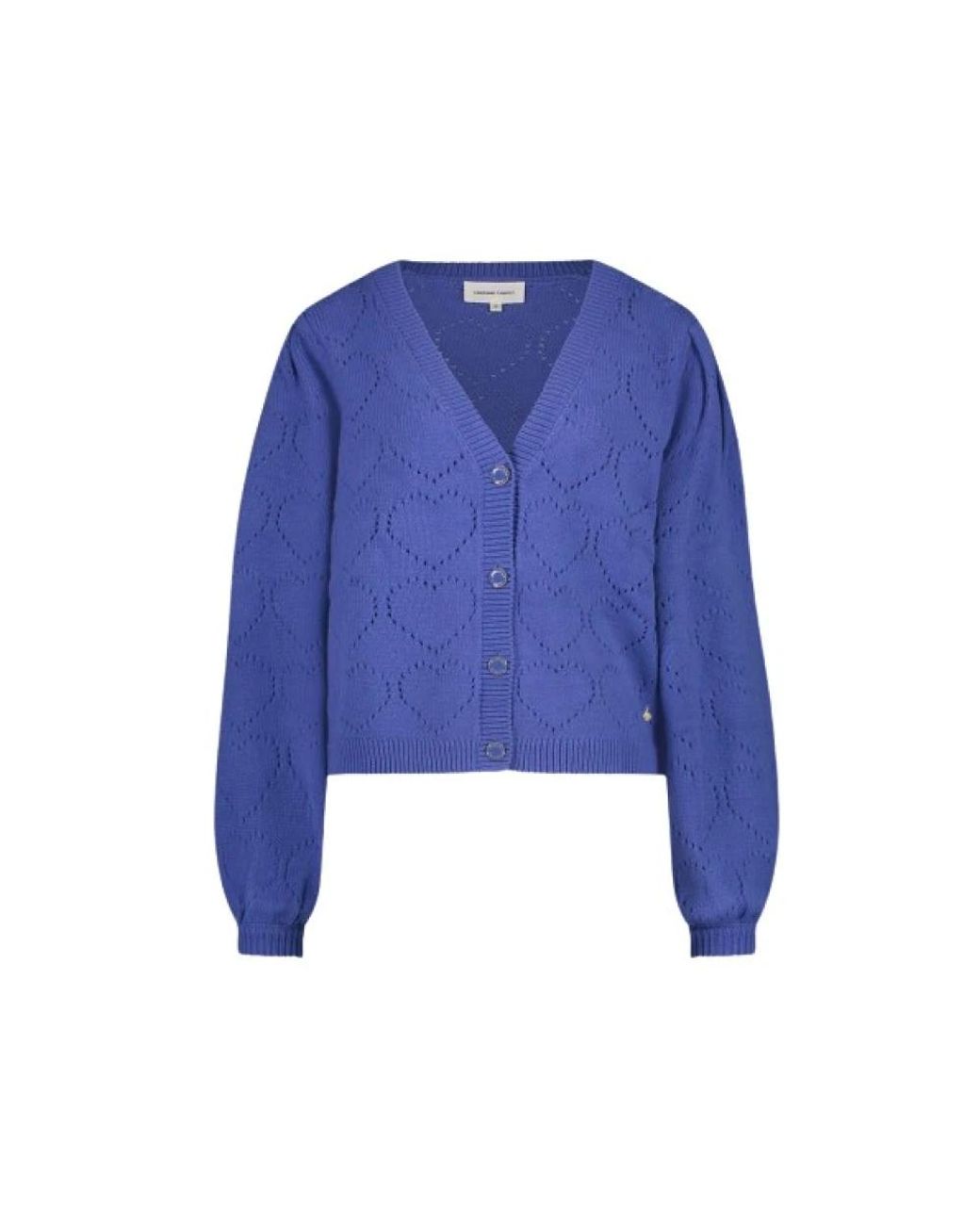 FABIENNE CHAPOT Truien & Vesten ,Blauw ,Katoen Rosie Cardigan Met Knopen in het Blue