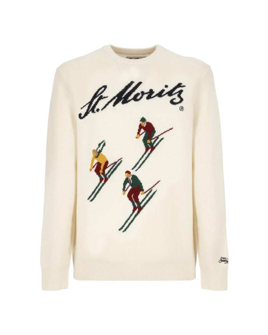 Mc2 Saint Barth Natural Round-Neck Knitwear for men