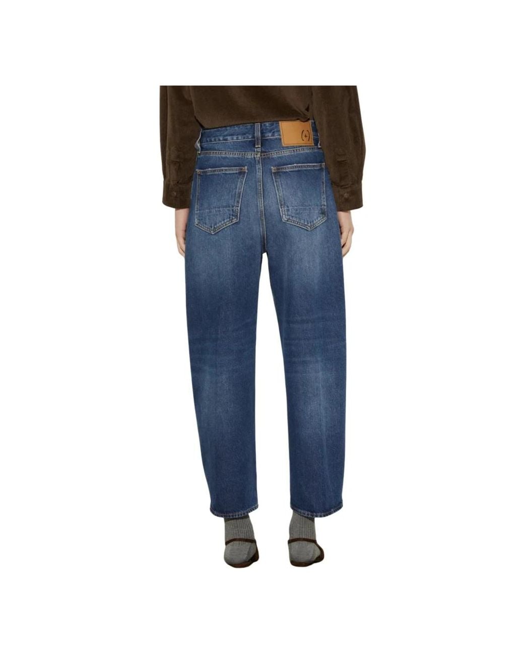 People Blue Wide Jeans