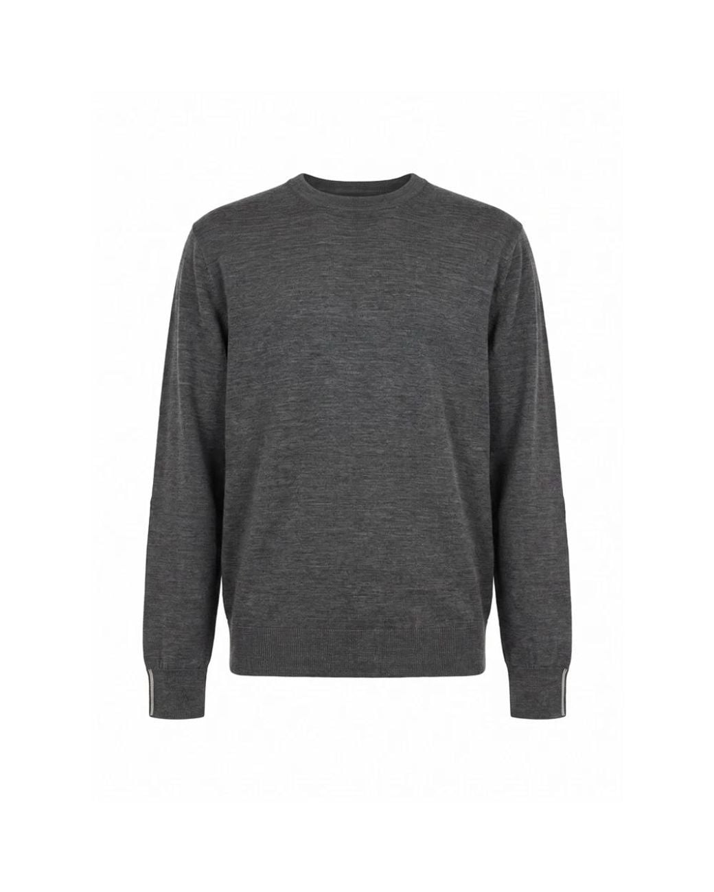 Peserico Gray Round-Neck Knitwear for men