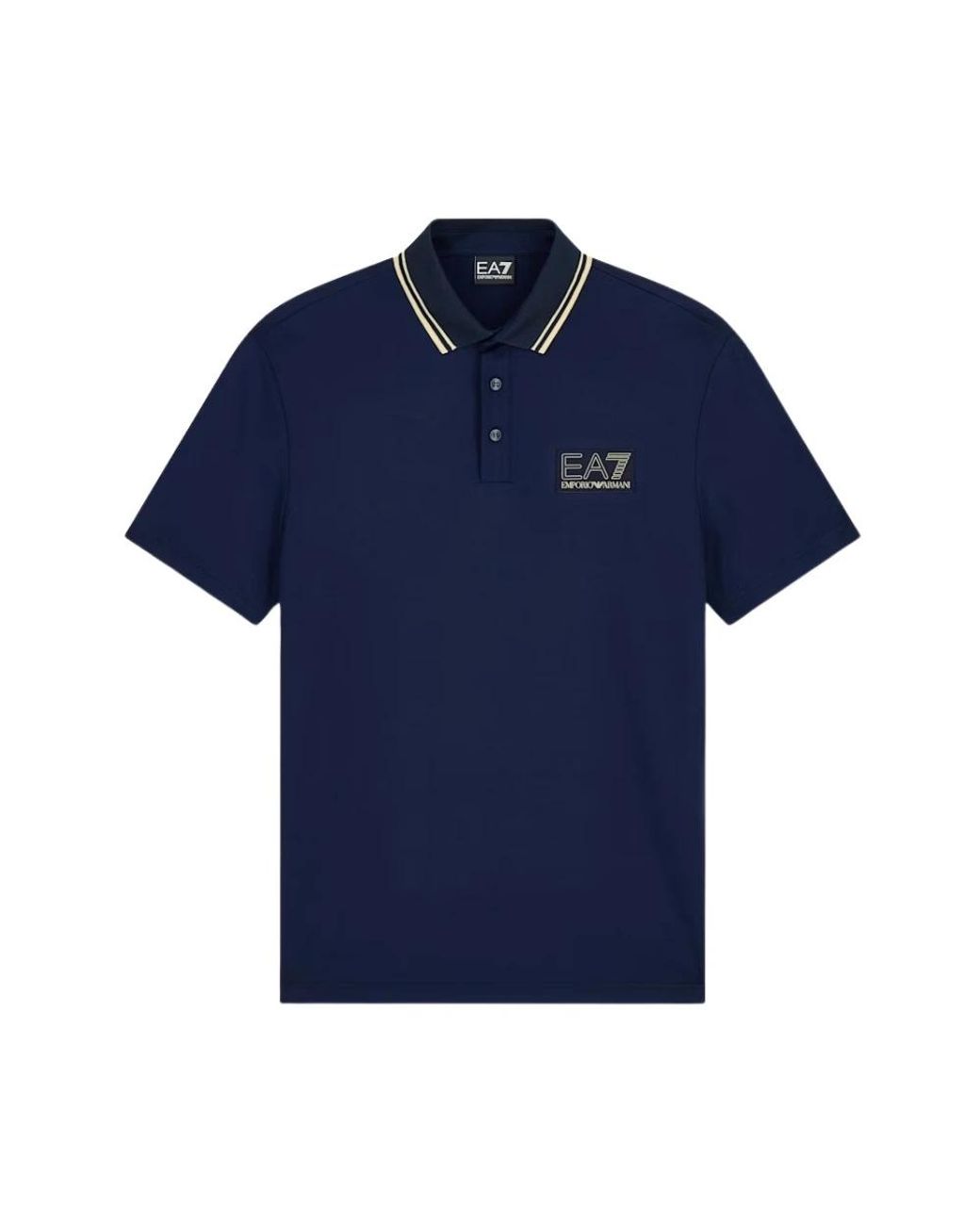 EA7 Tops ,Blauw ,Polo Premium Label in het Blue voor heren