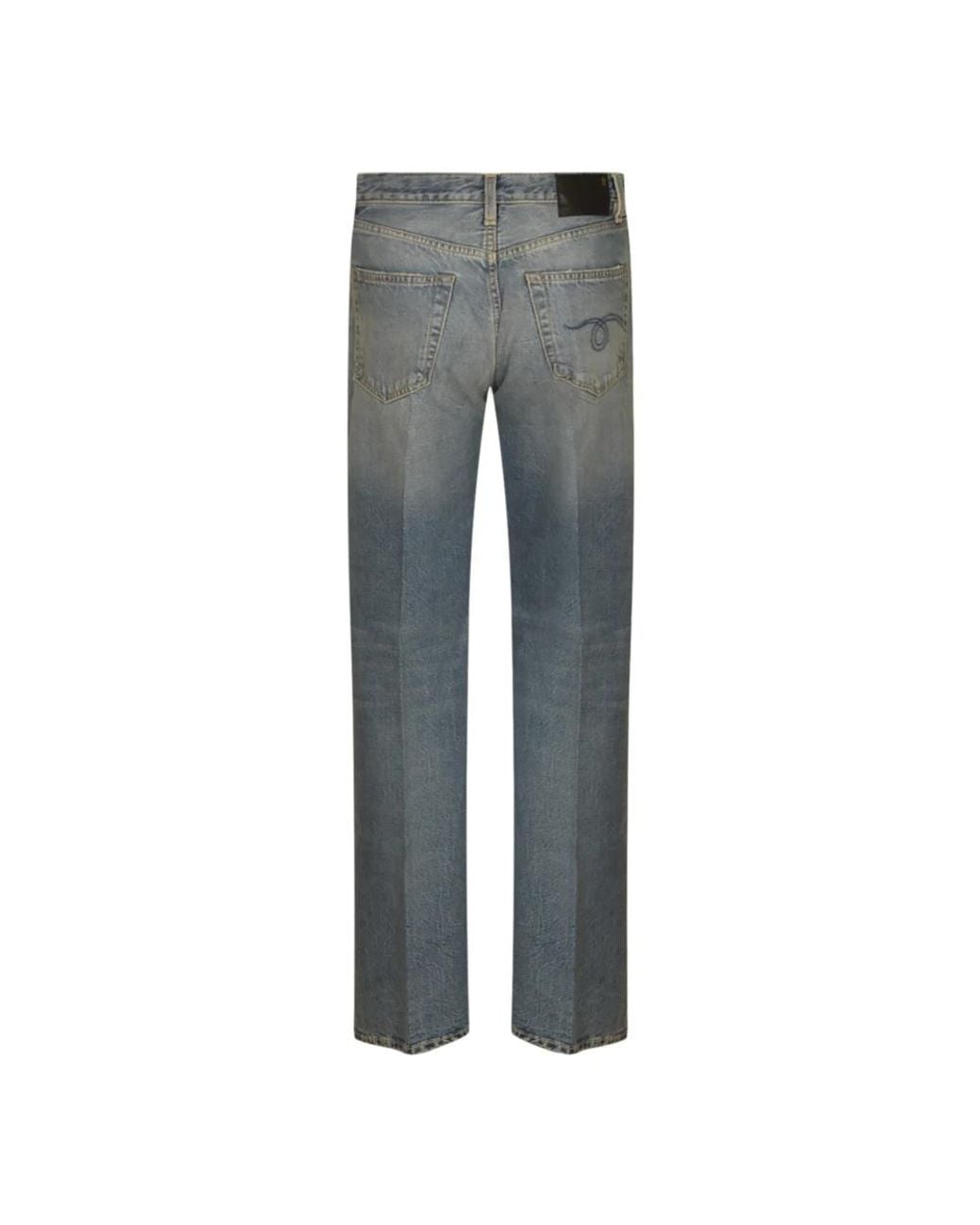 R13 Gray Straight Fit Jeans